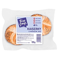 FREE DAYS Bezlepkové kaiserky s mákem 2 kusy