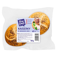FREE DAYS Bezlepkové kaiserky s mákem 2 kusy