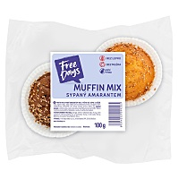 FREE DAYS Bezlepkový muffin mix sypaný amarantem 2 kusy