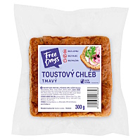 FREE DAYS Bezlepkový toustový chléb tmavý 300 g