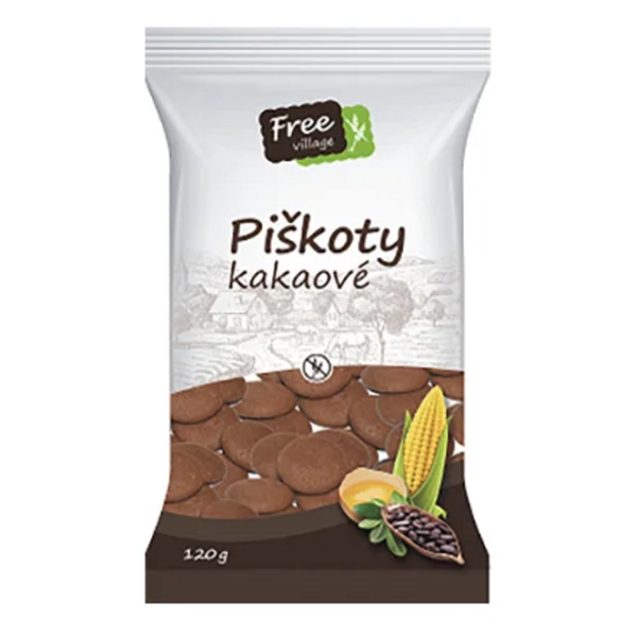 E-shop FREEVILLAGE Piškoty kakaové bez lepku 120 g