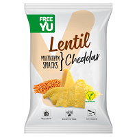 FREEYOU Lentil multigrain snack cheddar chipsy 70 g