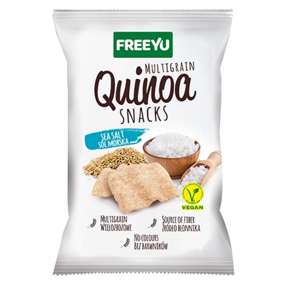 Levně FREEYOU Quinoa multigrain snack mořská sůl chipsy 70 g