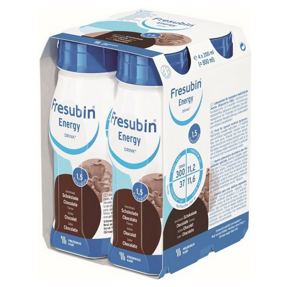 Levně FRESUBIN Energy drink čokoláda 4 x 200ml