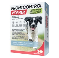 FRONTCONTROL Wormer na odčervení tablety pro psy 2 kusy