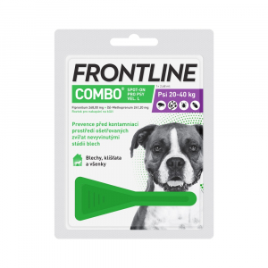 FRONTLINE Combo Spot-on pro psy L (20-40 kg) 1x2, 68 ml FRONTLINE Combo Spot-on pro psy L (20-40 kg) 1x2, 68 ml