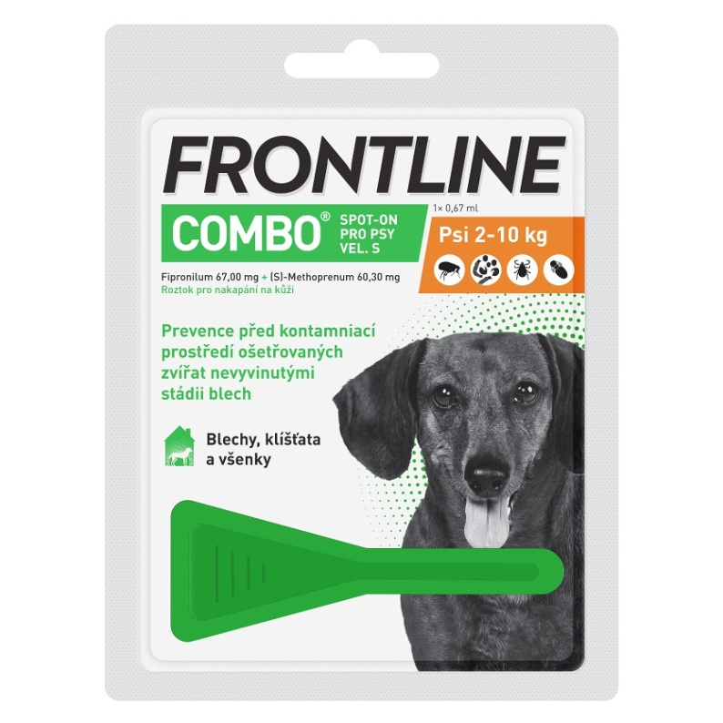 Fotografie Frontline Combo Spot on Dog S pipeta 0.67 ml
