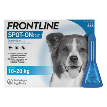 FRONTLINE Spot-on pro psy M 1,34 ml 3 pipety