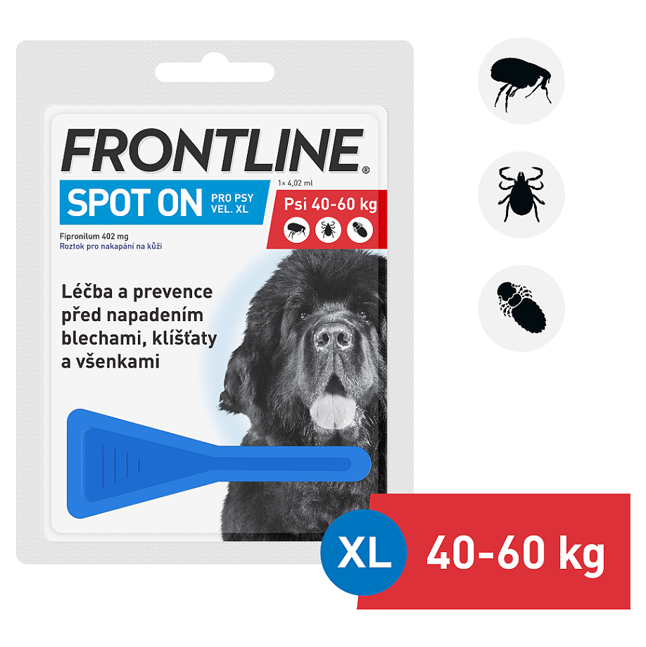 Frontline Combo Spot on Dog XL 1 x 4,02 ml (pes 40 - 60kg)