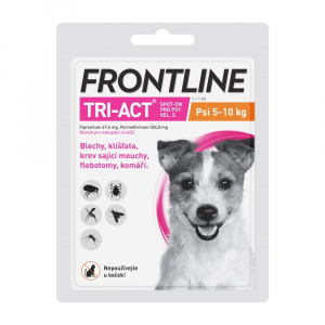 FRONTLINE Tri-Act Spot-on pro psy S (5-10 kg) 1x1 ml FRONTLINE Tri-Act Spot-on pro psy S (5-10 kg) 1x1 ml