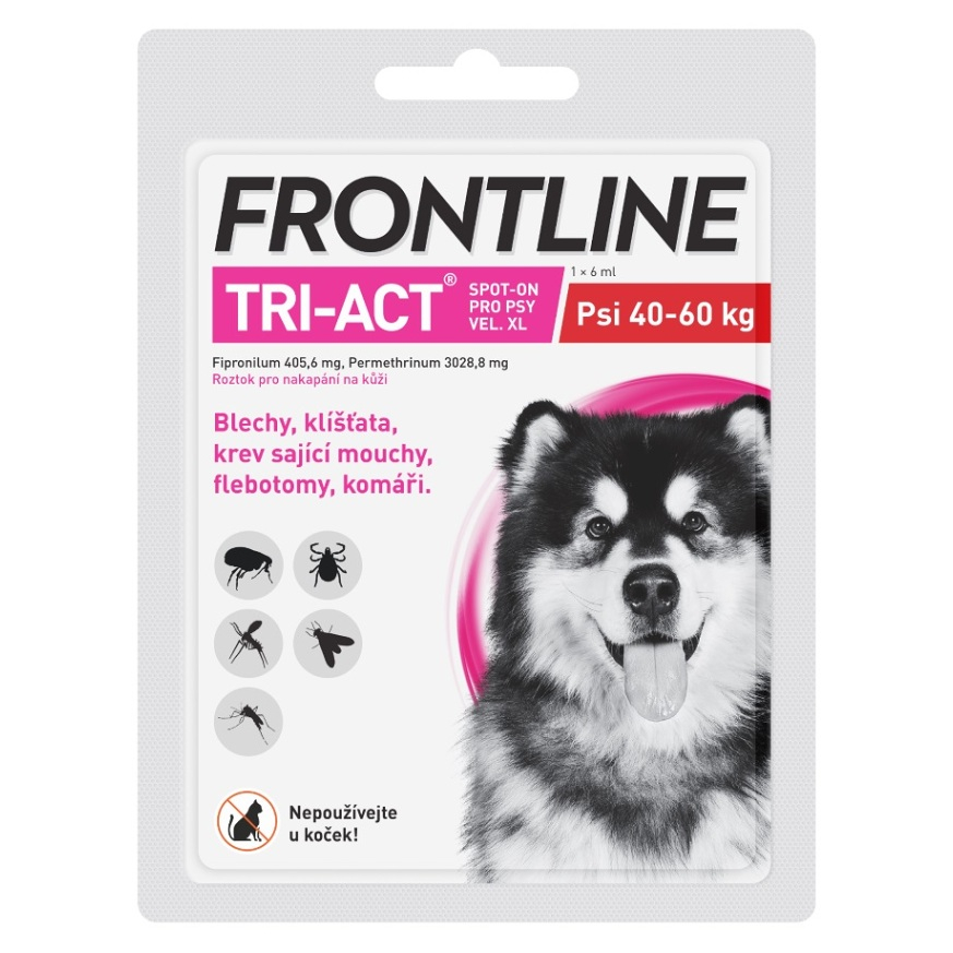 E-shop FRONTLINE Tri-Act Spot-on pro psy XL 6 ml 1 pipeta
