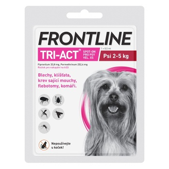 FRONTLINE Tri-Act Spot-on pro psy XS 0,5 ml 1 pipeta