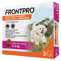 FRONTPRO® antiparazitární žvýkací tablety pro psy (2-4 kg) 11,3 mg 3 kusy
