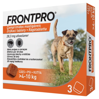 FRONTPRO® antiparazitární žvýkací tablety pro psy (4-10 kg) 28,3 mg 3 kusy