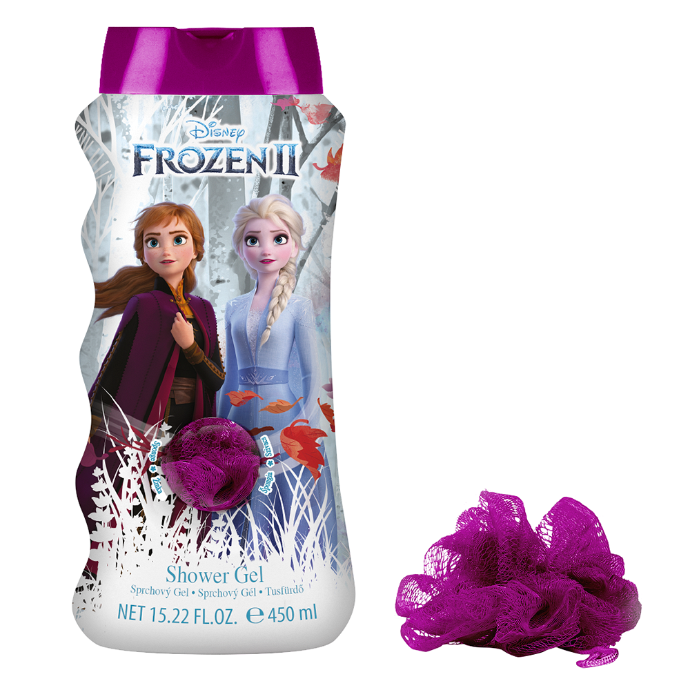 Levně EP LINE Frozen 2 sprchový gel + žínka 450 ml