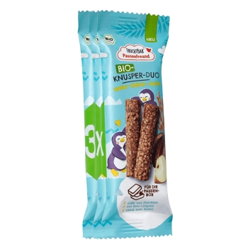 FRUCHTBAR Křupavé ovesné tyčinky jablko kakao vanilka BIO 3 x 23 g, expirace (Sušenky, piškoty a dětské křupky) - BIO