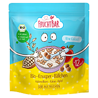 FRUCHTBAR Cereální kuličky s ovesnou moukou kakao a jablko BIO 125 g