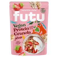 FUTU Proteinová granola s jahodami a ořechy vegan 350 g