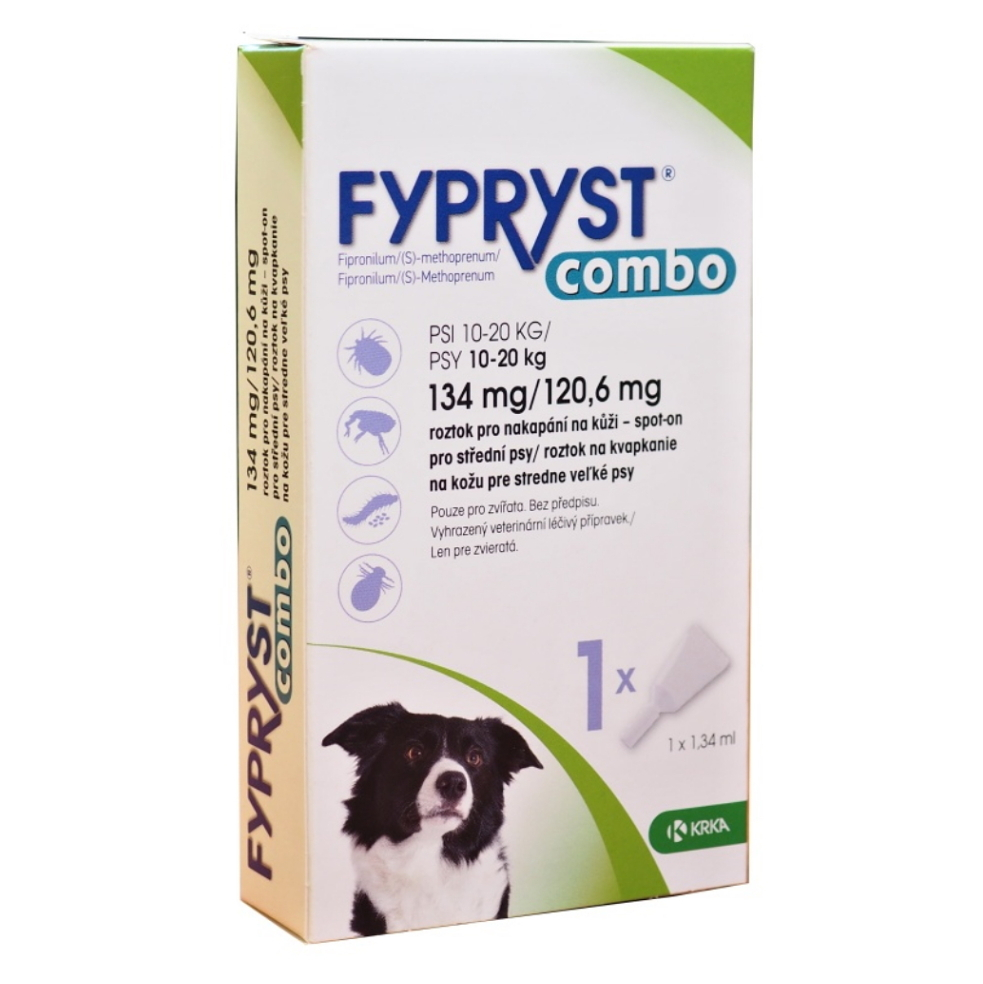 E-shop FYPRYST Combo Spot-on pro psy 134/120 mg 10-20 kg 1,34 ml 1 pipeta