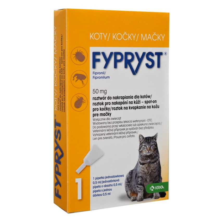 E-shop FYPRYST Spot-on pro kočky 0,5 ml 1 pipeta