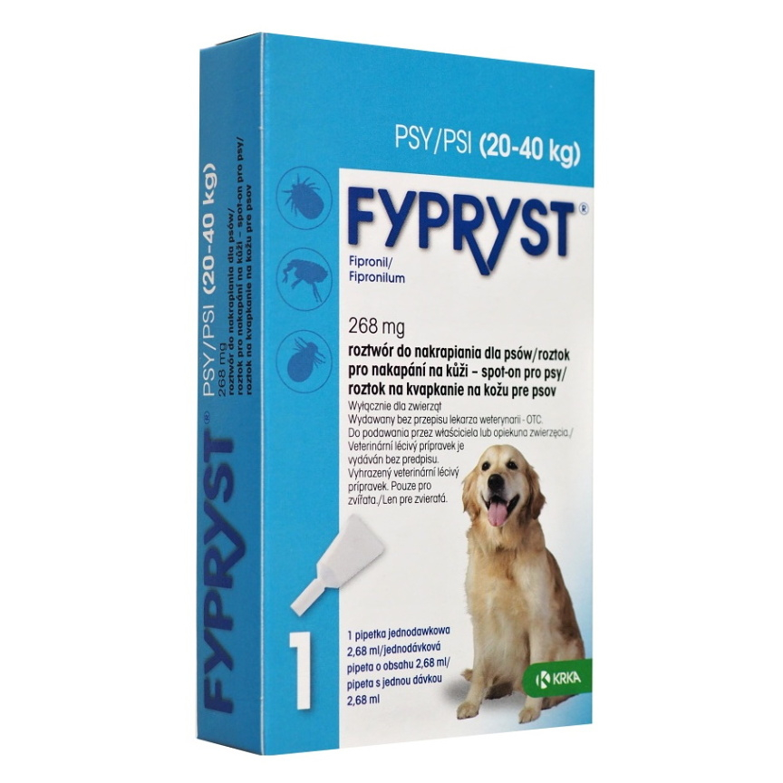 E-shop FYPRYST Spot-on pro psy 20-40 kg 2.68 ml 1 pipeta