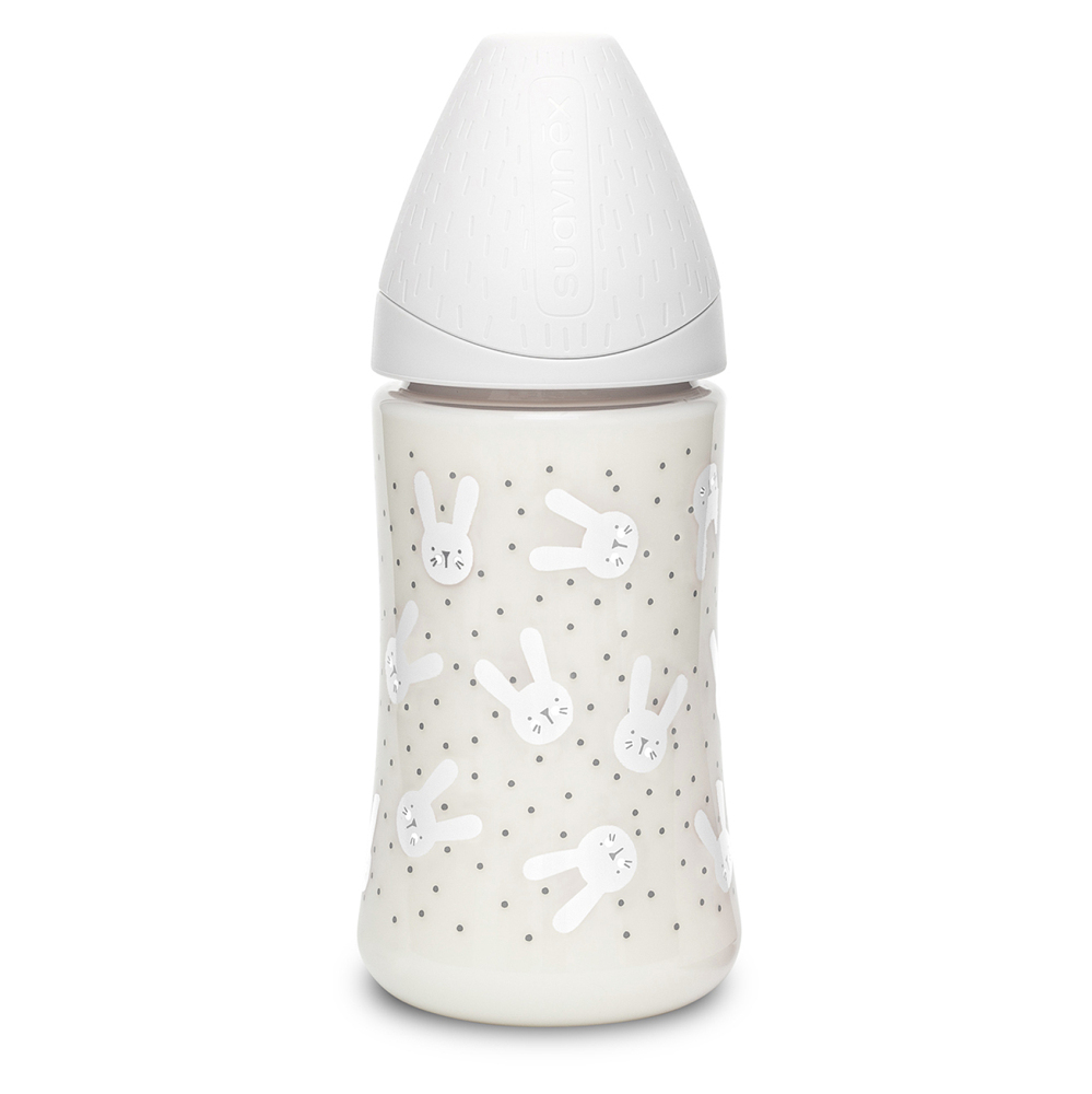 E-shop SUAVINEX Hygge premium láhev 3P králík šedá 270 ml