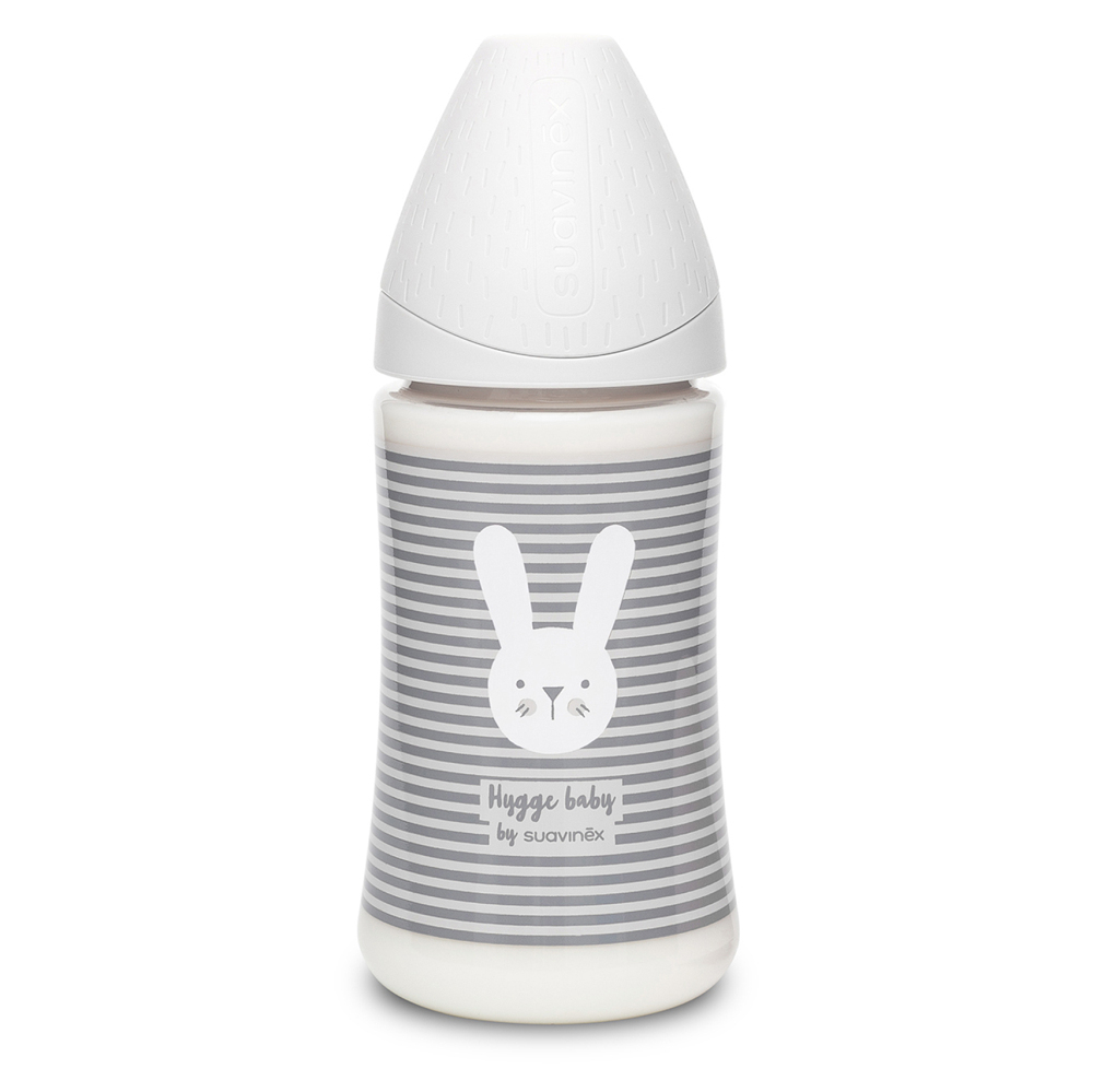E-shop SUAVINEX Hygge premium láhev 3P proužky šedá 270 ml