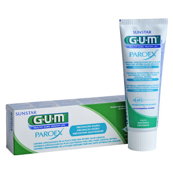 G.U.M PAROEX Gelová zubní pasta 0,06% CHX 75 ml