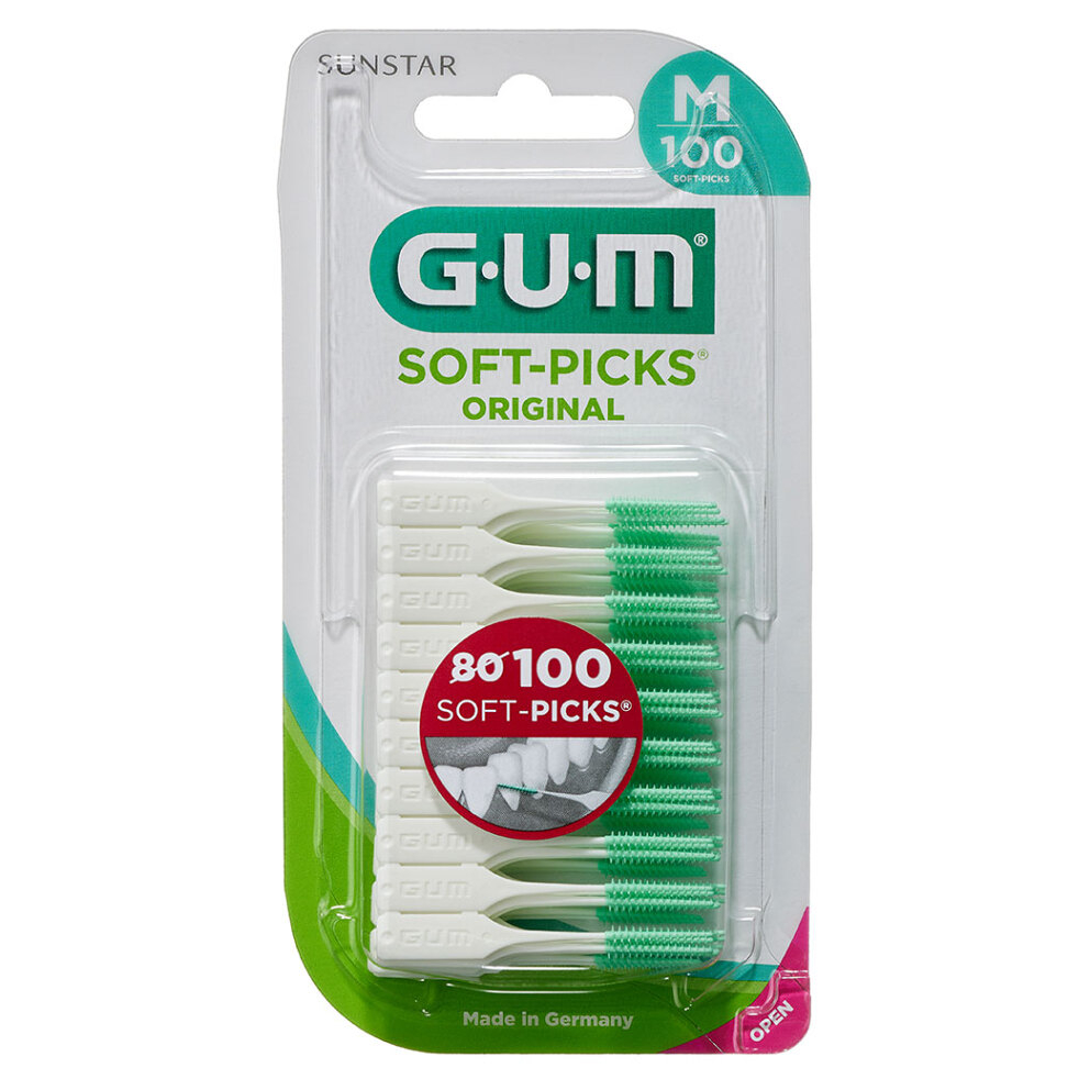 Levně G.U.M Soft-Picks mezizubní kartáček gumový M 100 kusů