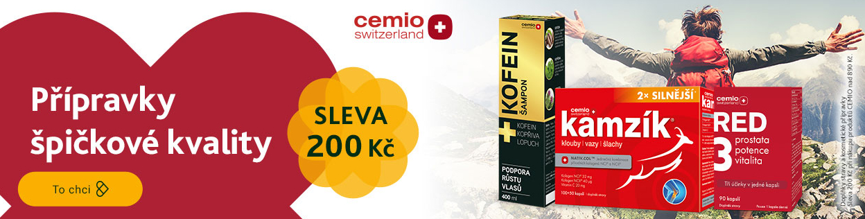 SLEVA 200 Kč na nákup produktů CEMIO