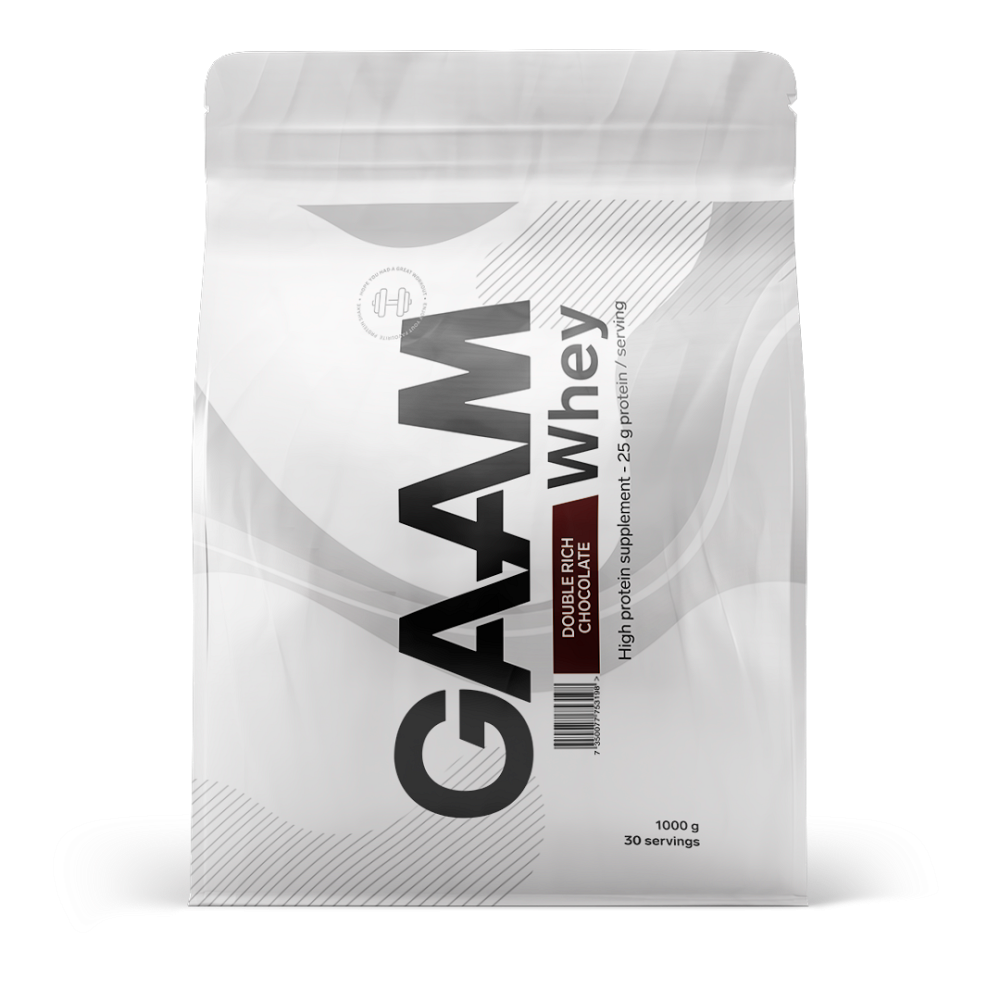 E-shop GAAM 100% whey premium double rich chocolate protein 1 kg