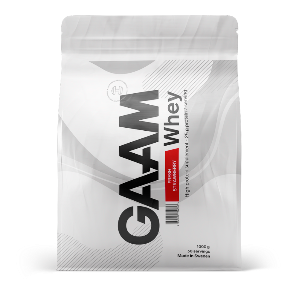 E-shop GAAM 100% whey premium fresh strawberry protein 1 kg