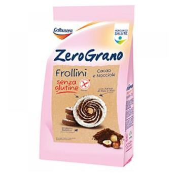 GALBUSERA Bezlepkové kakaové sušenky Frollini s lískovými oříšky 300 g 