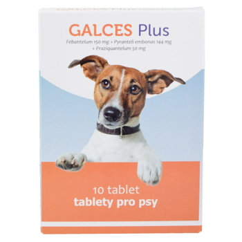 GALCES Plus pro psy 10 tablet (Odčervovací tablety a pasty pro psy)