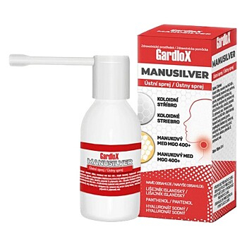 GARDLOX Manusilver ústní sprej 30 ml (Na bolest v krku)