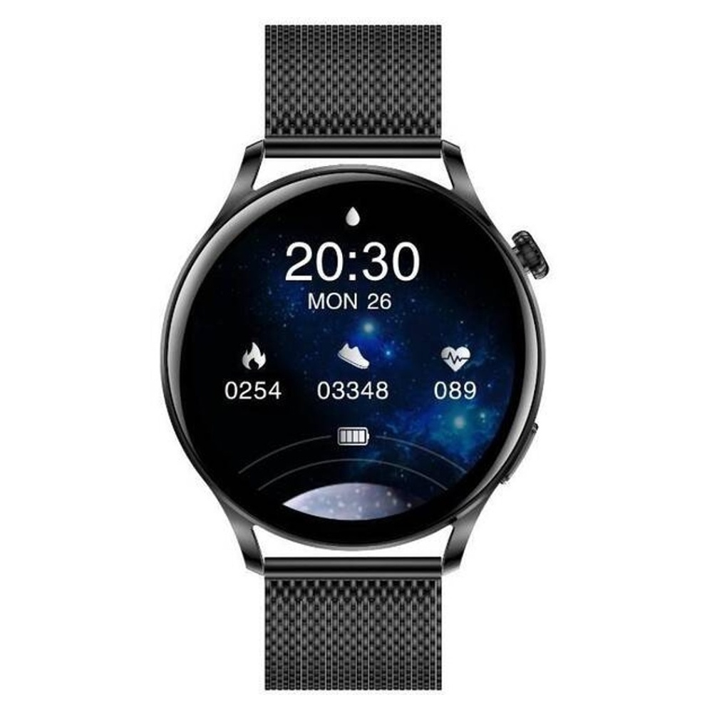 E-shop GARETT ELECTRONICS Smartwatch Lady Elegance RT černá ocel chytré hodinky