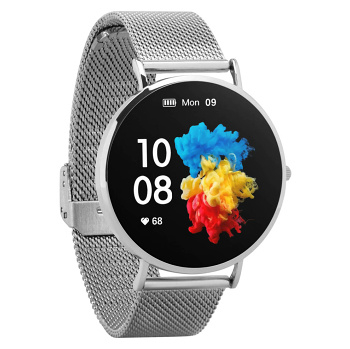 GARETT ELECTRONICS Smartwatch Verona stříbrná ocel chytré hodinky (Chytré hodinky)