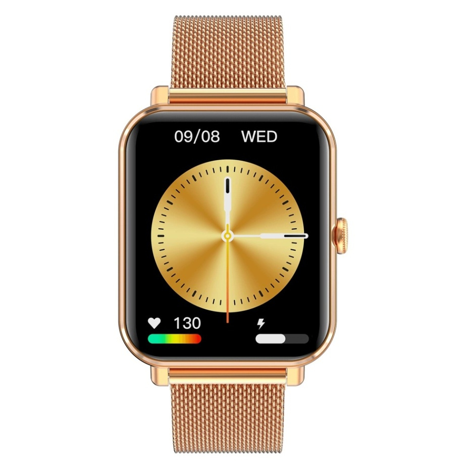 Levně GARETT Smartwatch GRC CLASSIC Gold steel Chytré hodinky