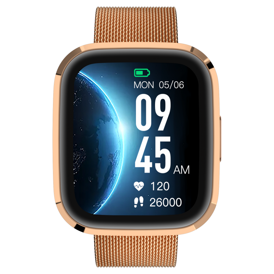 E-shop GARETT Smartwatch GRC STYLE Gold steel Chytré hodinky