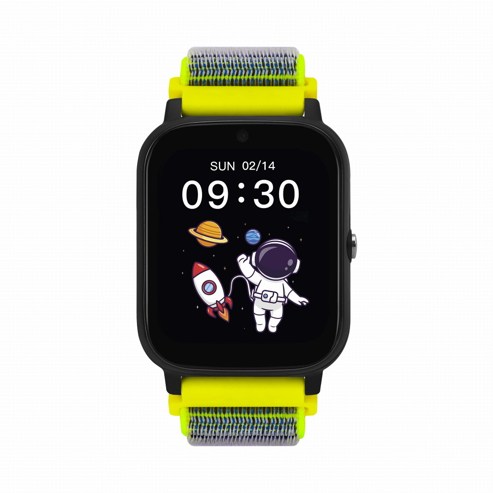 Levně GARETT Smartwatch Kids Tech 4G Green velcro Chytré hodinky
