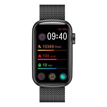 GARETT ELECTRONICS Smartwatch Wave RT černá ocel chytré hodinky