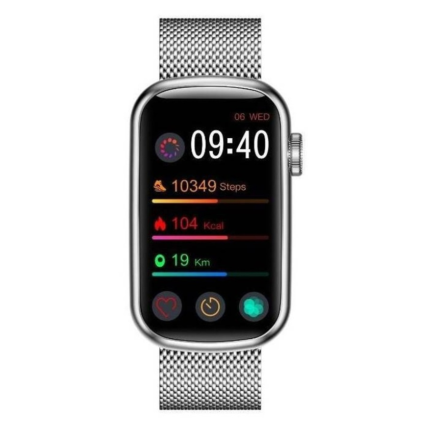 E-shop GARETT ELECTRONICS Smartwatch Wave RT stříbrná ocel chytré hodinky