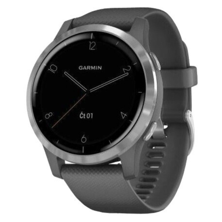 GARMIN Vívoactive 4 Silver/Gray Band chytré hodinky