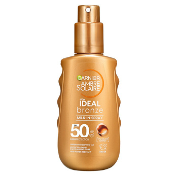 GARNIER Ambre Solaire Ideal Bronze SPF50 Opalovací mléko 150 ml (Opalovací mléka)