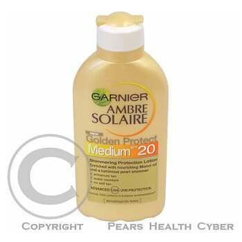 Garnier AS mléko GOLDEN PROTECT OF20 200ml C4176712 (Opalovací přípravky)
