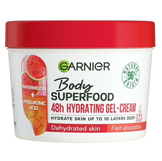 Levně GARNIER Body Superfood Tělový gelový krém Watermelon 380 ml