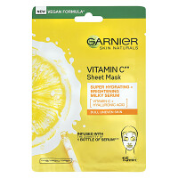 GARNIER Skin Naturals Textilní maska pro rozjasnění pleti s vitamínem C 28 g
