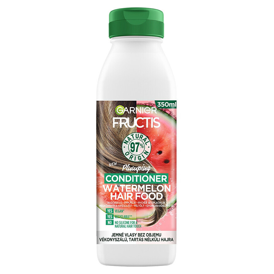 E-shop GARNIER FRUCTIS Hair Food Jemný kondicionér pro objem vlasů Watermelon Plumping 350 ml
