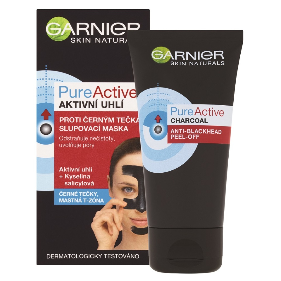 E-shop GARNIER Skin Naturals Pure Active Slupovací maska Aktivní uhlí 50 ml