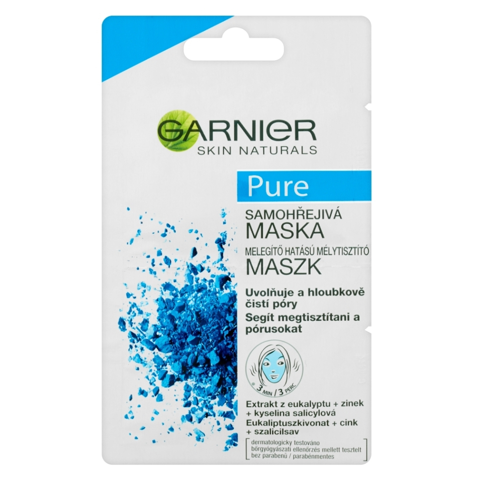 E-shop GARNIER Skin Naturals Pure Samohřejivá maska 2x6 ml